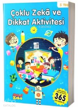 Çoklu Zeka ve Dikkat Aktivitesi 5 Yaş - Mavi Kitap