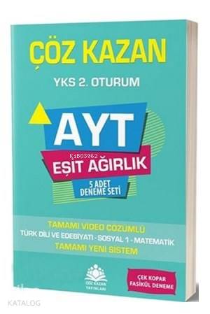 Çöz Kazan Yayınları AYT Eşit Ağırlık 5 Adet Deneme Seti Çöz Kazan