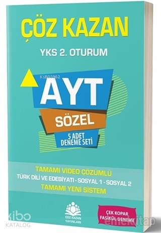 Çöz Kazan Yayınları AYT Sözel 5 Adet Deneme Seti