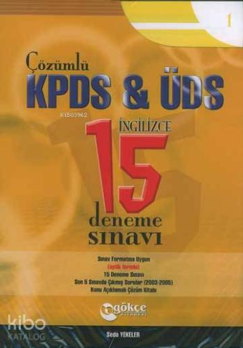 Çözümlü Kpds & Üds İngilizce 15 Deneme Sınavı