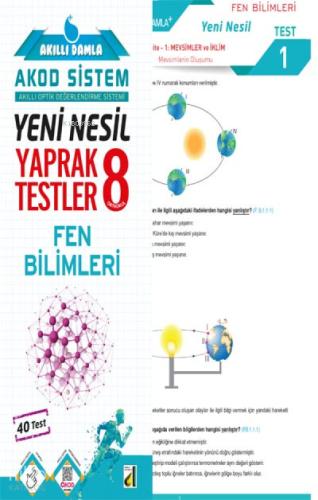 Damla Yeni Nesil Fen Bilimleri Yaprak Testler - 8