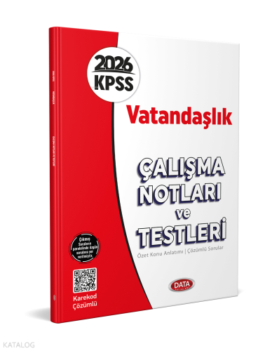 Data 2026 KPSS Vatandaşlık Çalışma Notları ve Testleri