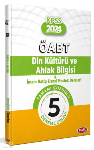 Data Yayınları 2024 ÖABT Din Kültürü ve Ahlak Bilgisi & İHL Meslek Der