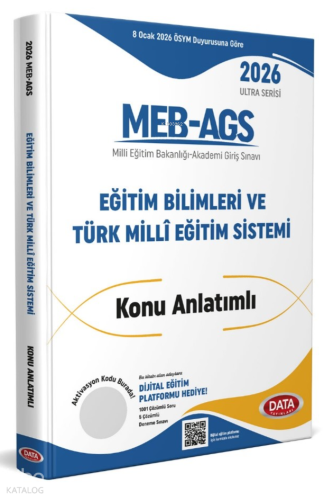 Data Yayınları 2026 AGS Ultra Serisi Eğitimin Temelleri - Türk Milli E