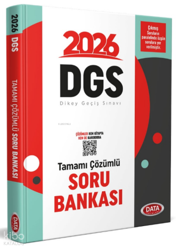 Data Yayınları 2026 DGS Tamamı Çözümlü Soru Bankası