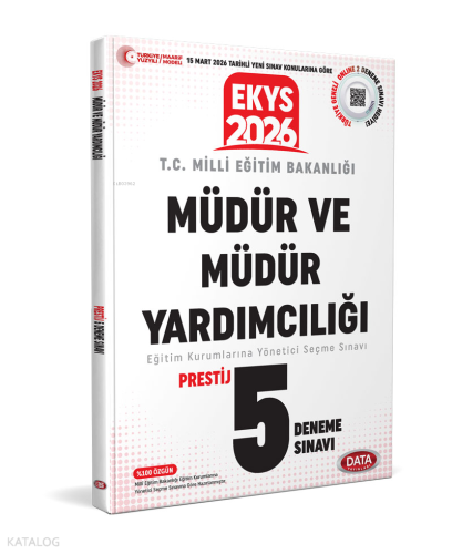 Data Yayınları 2026 EKYS Müdür ve Müdür Yardımcılığı 5 Deneme Sınavı