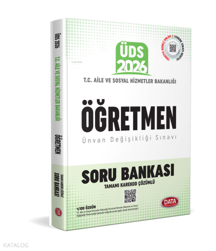 Data Yayınları 2026 T.C. Aile ve Sosyal Hizmetler Bakanlığı ÜDS Öğretm