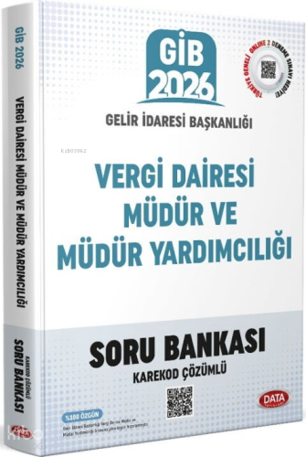 Data Yayınları 2026 Vergi Dairesi Müdür Yardımcılığı Sınavı Soru Bankası (Karekod Çözümlü)