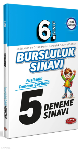 Data Yayınları 6. Sınıf Bursluluk Sınavı Fasiküllü Tamamı Çözümlü 5 De