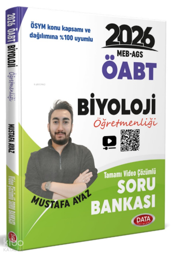 Data Yayınları MEB - AGS ÖABT Biyoloji Öğretmenliği Tamamı Video Çözümlü Soru Bankası