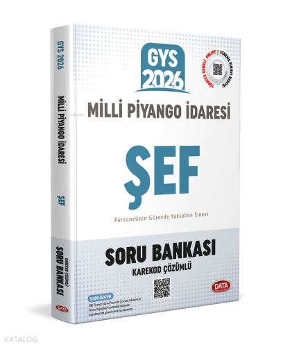 Data Yayınları Milli Piyango İdaresi GYS Şef Soru Bankası - Karekod Çö
