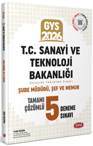 Data Yayınları T.C. Sanayi ve Teknoloji Bakanlığı GYS Şube Müdürü - Şe