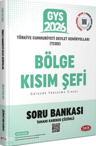 Data Yayınları TCDD GYS Bölge Kısım Şefi Tamamı Karekod Çözümlü Soru B