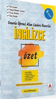 Delta Kültür Yayınları 8. Sınıf LGS İngilizce Özet Liselere Hazırlık Delta Kültür 