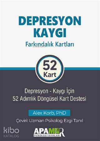 Depresyon Kaygı Farkındalık Kartları 52 Kart Cep Boy; Depresyon-Kaygı 