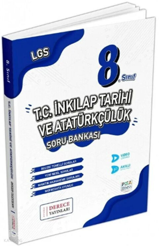 Derece Yayınları  Lgs 8. Sınıf İnkılap Tarihi Ve Atatürkçülük Soru Bankası