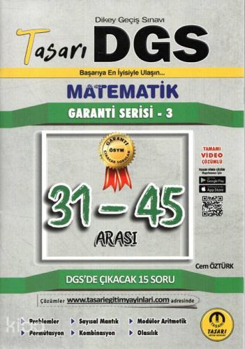 DGS 2020 Garanti Serisi-3 Matematik 31-45 Arası Çözümlü Sorular