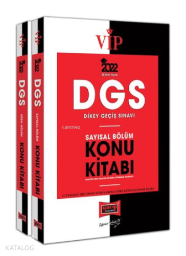 DGS 2022 VIP Sayısal - Sözel Bölüm Konu Kitabı Seti