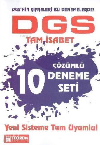 DGS Tam İsabet Çözümlü 10 Deneme