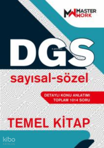 DGS Temel Kitap / Sayısal-Sözel Detaylı Konu Anlatımı