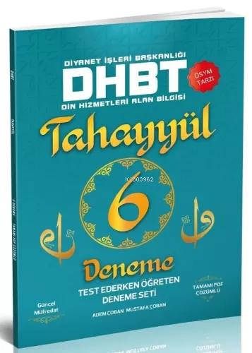 DHBT 6 Deneme Çözümlü - Kitapiks.com