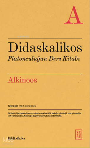Didaskalikos ;Platonculuğun Ders Kitabı