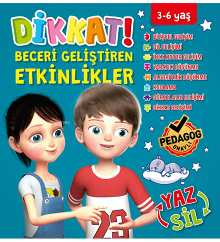 Dikkat ve Beceri Geliştiren Etkinlikler - Mavi Seri