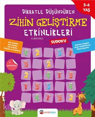 Dikkatle Düşündüren Zihin Geliştirme Etkinlikleri 3 - Sudoku