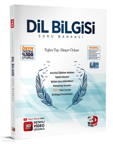 Dil Bilgisi Tamamı Video Çözümlü Soru Bankası 3D Yayınları