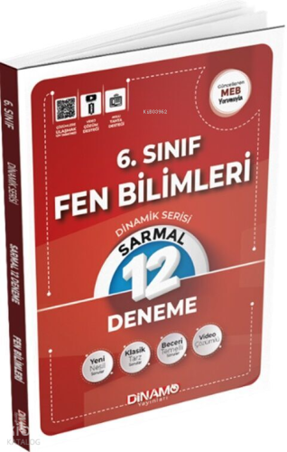 Dinamo 6. Sınıf Fen Bilimleri Sarmal 12 li Deneme Dinamik Serisi