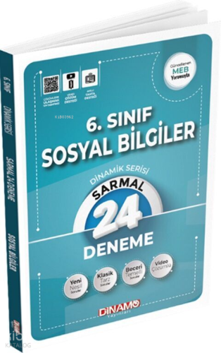 Dinamo 6. Sınıf Sosyal Bilgiler Sarmal 24 lü Deneme Dinamik Serisi