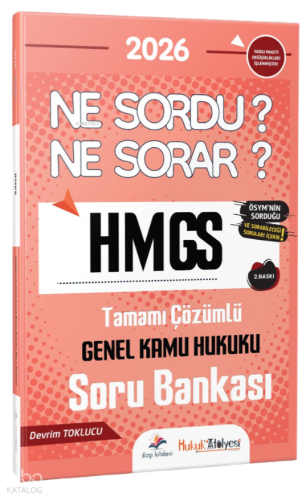 Dizgi Kitap 2026 Hukuk Atölyesi HMGS Ne Sordu Ne Sorar Genel Kamu Huku