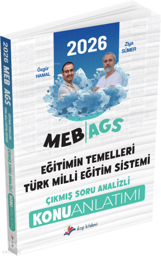 Dizgi Kitap 2026 MEB AGS Eğitimin Temelleri ve Türk Milli Eğitim Siste