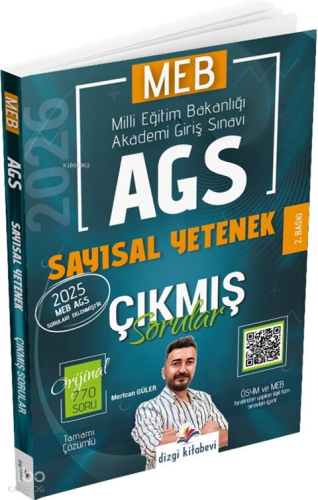 Dizgi Kitap 2026 MEB-AGS Sayısal Yetenek Çıkmış Sorular Çözümlü