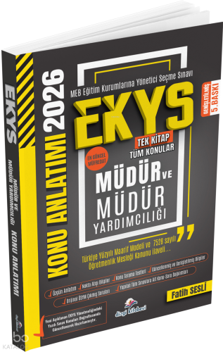 Dizgi Kitap 2026 MEB EKYS Müdür ve Yardımcılığı Konu Anlatımı