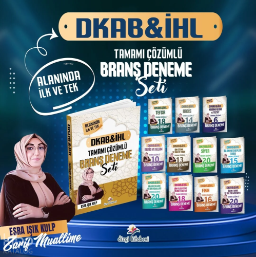 Dizgi Kitap 2026 ÖABT DKAB İHL Tamamı Çözümlü Branş Deneme Seti