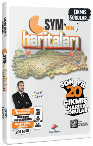 Dizgi Kitap 2026 ÖSYM'nin Haritaları Tüm Harita Çıkmış Sınav Soruları 