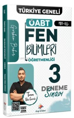 Dizgi Kitap MEB-AGS ÖABT Fen Bilimleri Öğretmenliği Tamamı Video Çözümlü Türkiye Geneli 3 Deneme Sınavı