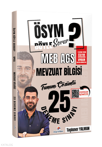 Dizgi Kitap ÖSYM Böyle Sorar 2026 MEB AGS Mevzuat Bilgisi Tamamı PDF Ç