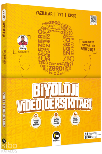 Dr. Biyoloji Barış Hoca Zero Serisi Biyoloji Video Ders Kitabı - Kitap