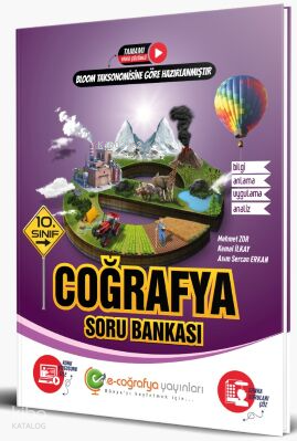 E-Coğrafya 10.Sınıf Soru Bankası Coğrafya - 2023