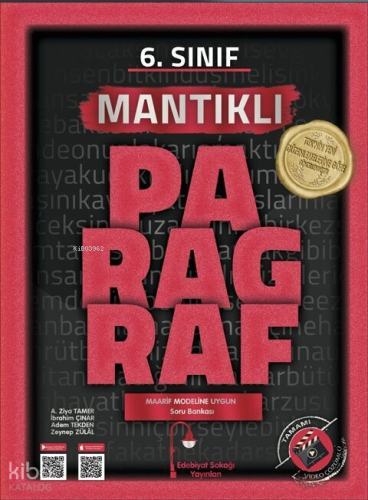 Edebiyat Sokağı 6. Sınıf Paragraf Mantıklı Soru Bankası