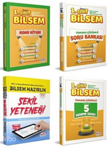 EDİTÖR 1. SINIF BİLSEM HAZIRLIK KİTAPLARI SETİ 4 LÜ SET