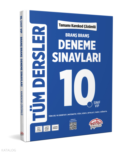 Editör 10. Sınıf Tüm Dersler Branş Branş Deneme Sınavları