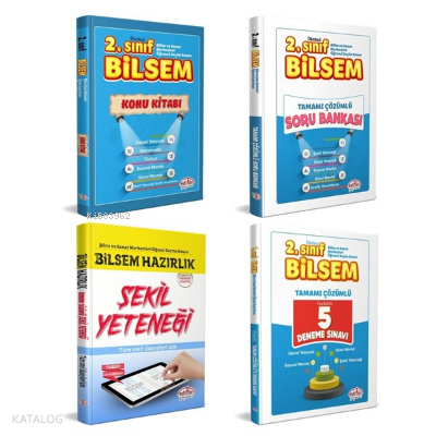 EDİTÖR 2. SINIF BİLSEM HAZIRLIK KİTAPLARI SETİ 4 LÜ SET