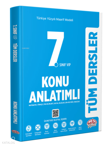 Editör 7. Sınıf VIP Tüm Dersler Maarif Model Konu Anlatımlı