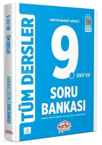 Editör 9. Sınıf VIP Tüm Dersler Soru Bankası - Mavi Kitap