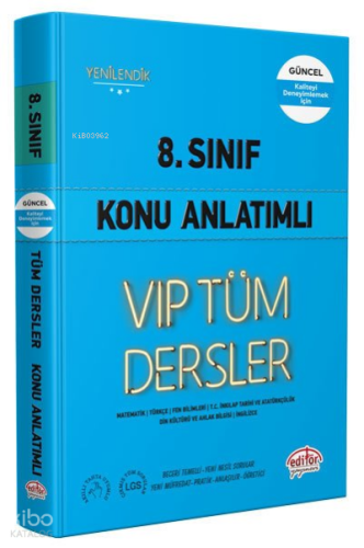 Editör Vip 8. Sınıf Tüm Dersler Konu Anlatımlı Mavi Kitap Kamp: