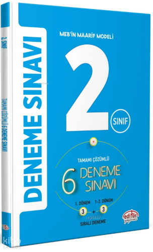 Editör Yayınevi 2. Sınıf Tamamı Çözümlü 3 + 3 Deneme Sınavı