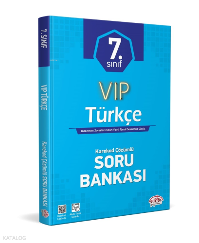Editör Yayınevi 7. Sınıf VIP Türkçe Soru Bankası